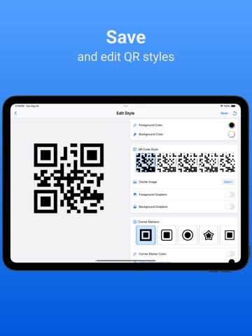 QR Code Generator - QRmate iPad screenshot