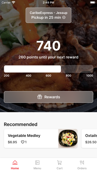 Caribe Express iPhone screenshot 1 - Food & Drink app