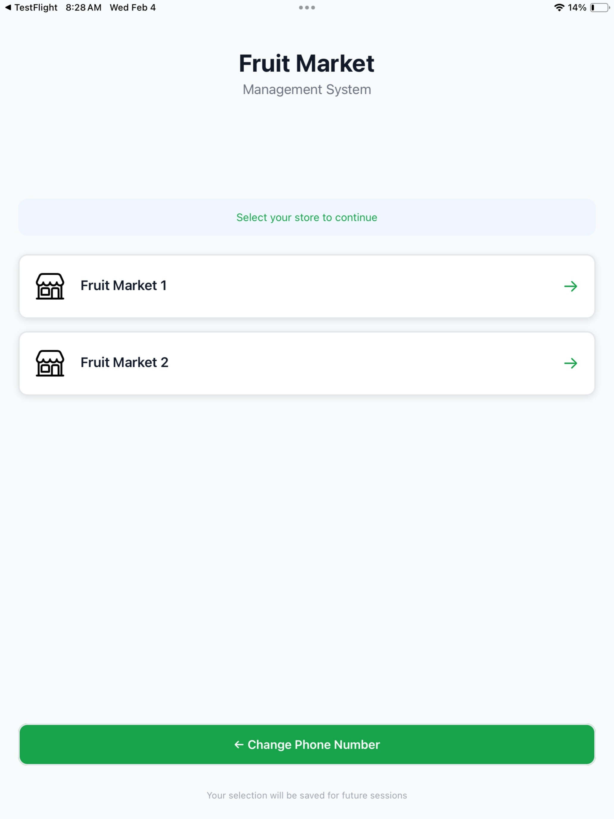 Fruit Market App