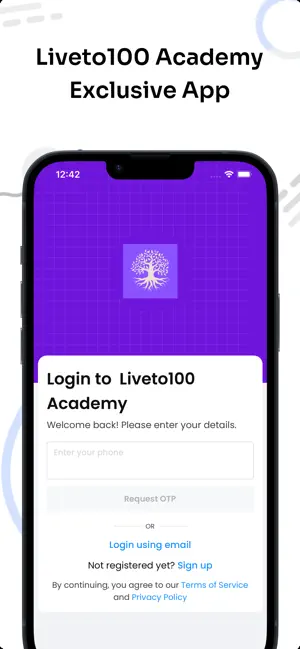 Liveto100 Academy screenshot 1