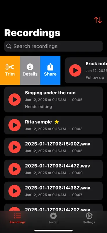 Audio Recorder Pro+ screenshot 4 of 6