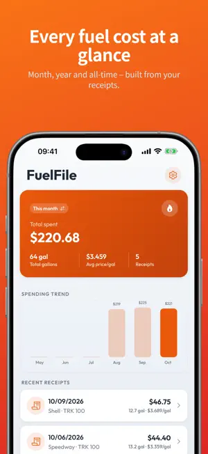 FuelFile: Gas Log & MPG screenshot 1