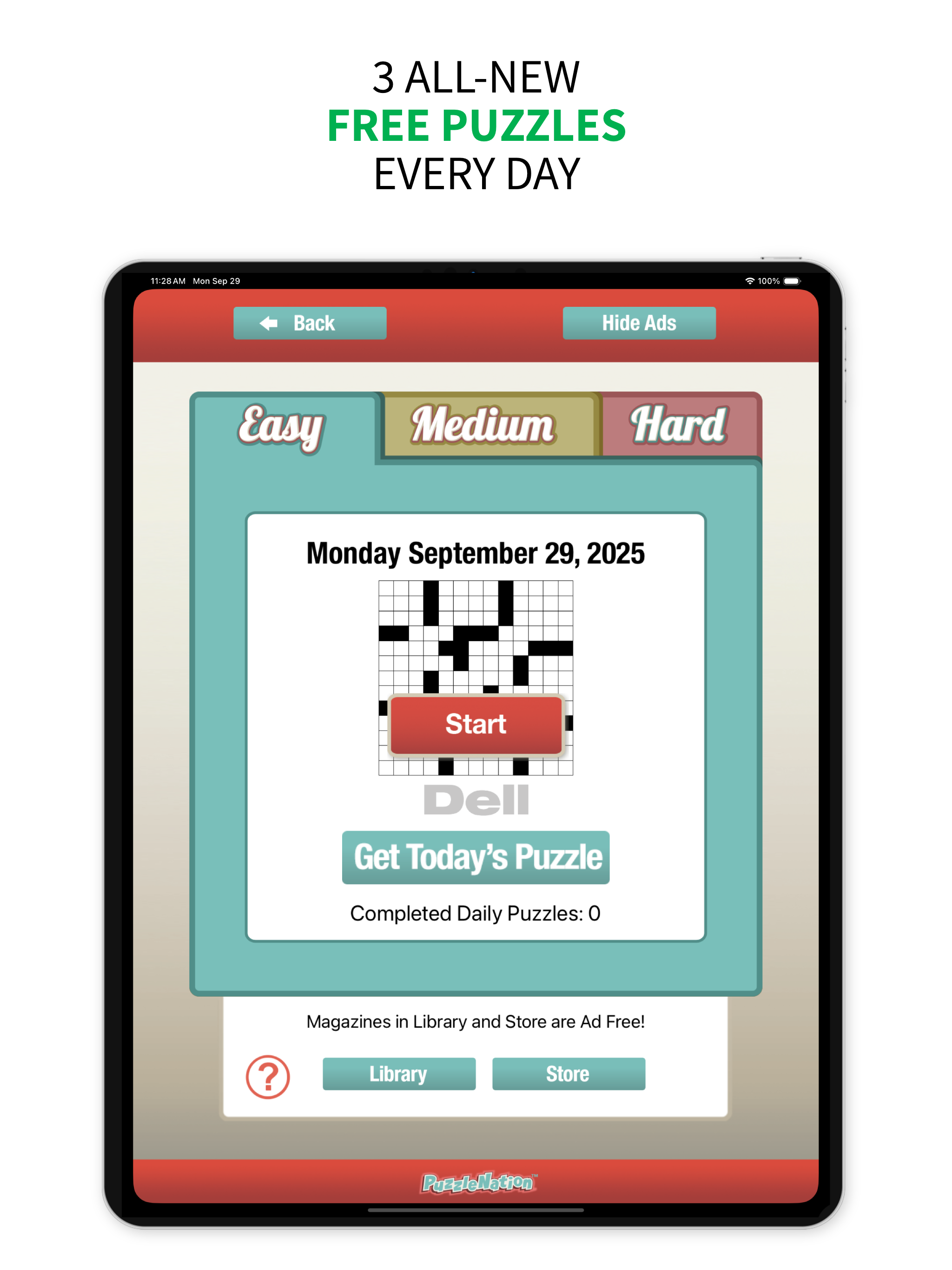 Penny Dell Daily Crossword
