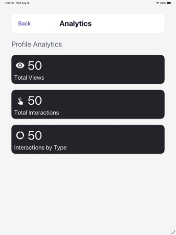 QuBit - Digital Business Card iPad screenshot