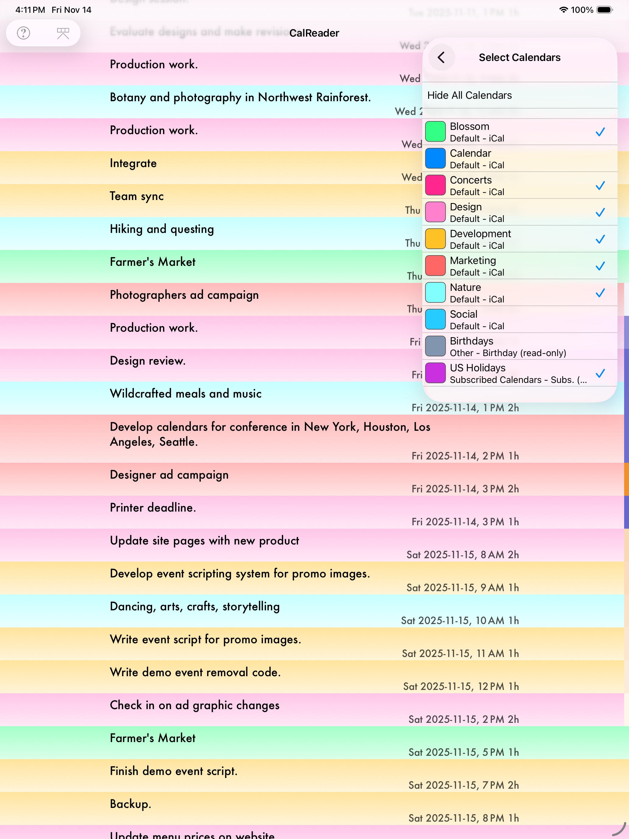 CalReader - Calender logs screenshot 18