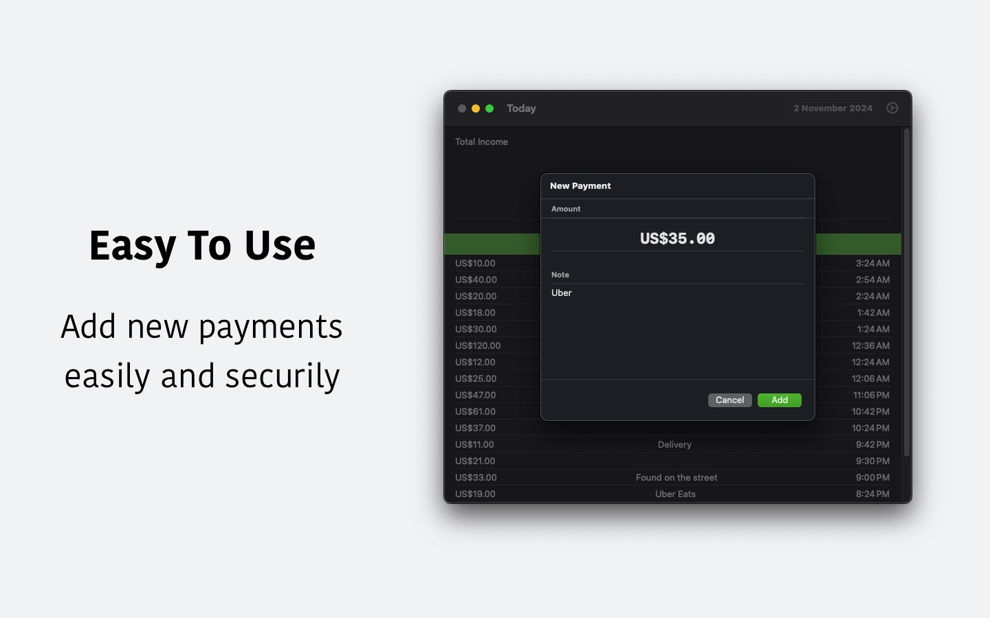 InTrack - Income Tracker