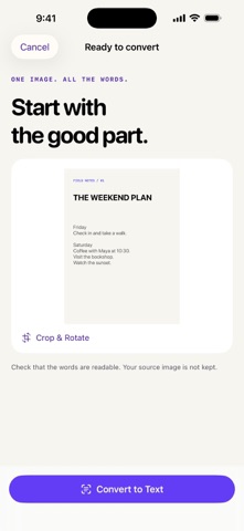 Text Unlocked: Photo to Text iPhone screenshot