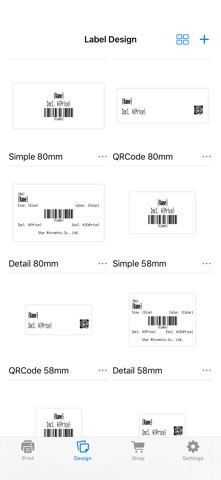Star Label Print screenshot