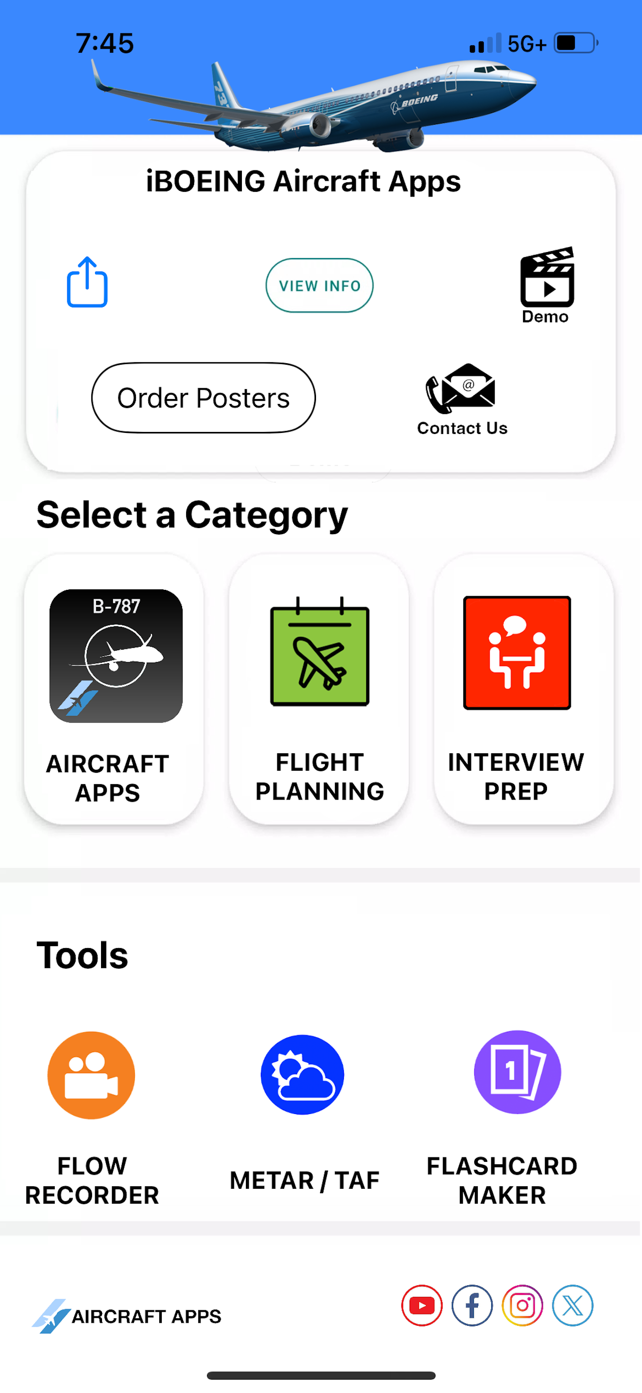 B-787 Aircraft Apps