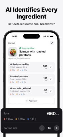 AI Calorie Scanner & Counter iPhone screenshot