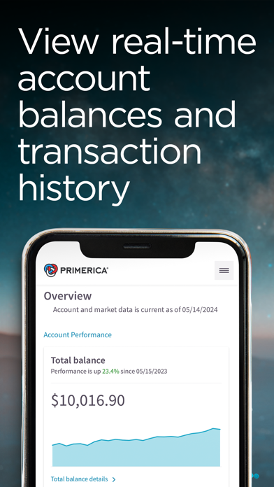 Primerica Shareholder Services Screenshot