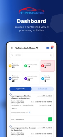 T-Procure screenshot