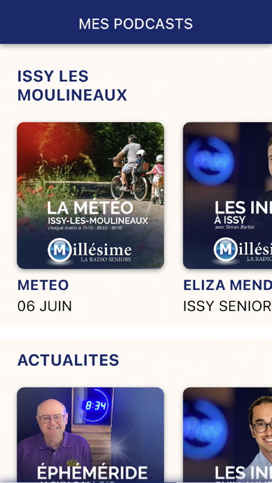Radio Millésime Screenshot