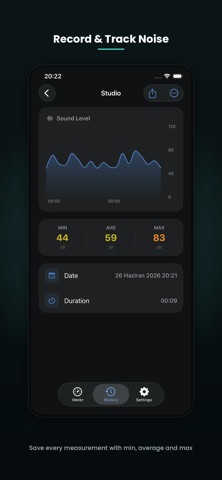 Sound Meter: Decibel & dB iPhone screenshot