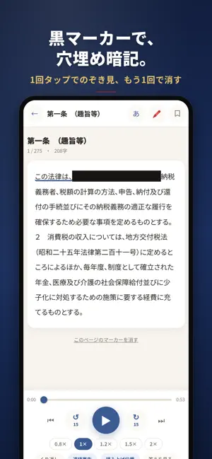 消費税法 理論暗記｜税理士試験の条文聞き流し音声 screenshot 2