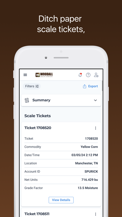Woodall Grain Company Screenshot