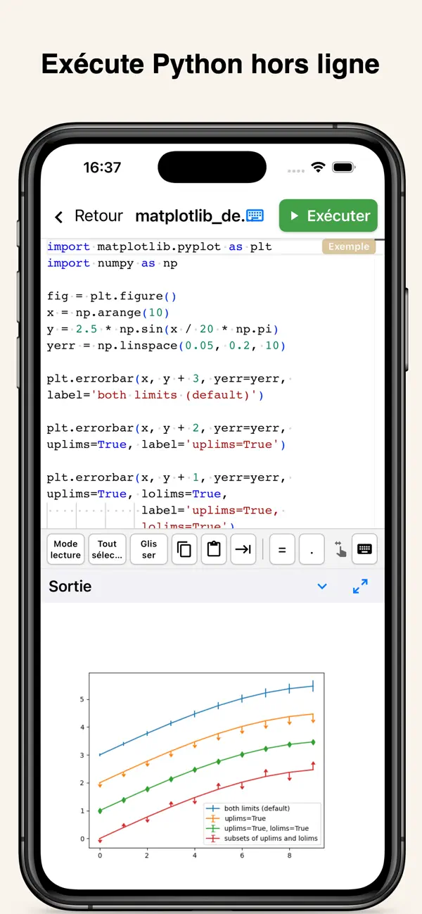 Screenshot #1 pour Python Coding – IDE & Éditeur