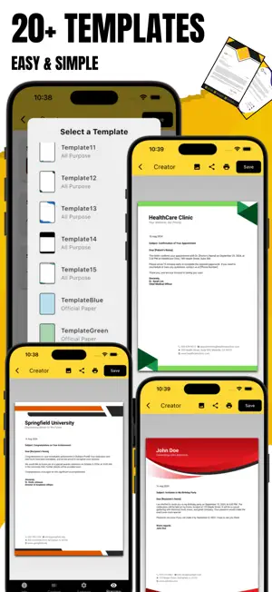 Letterhead Maker: Templates screenshot 3