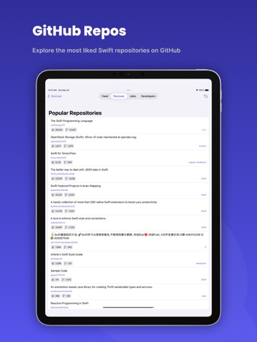SwiftHub: Learn, Build & Hire iPad screenshot