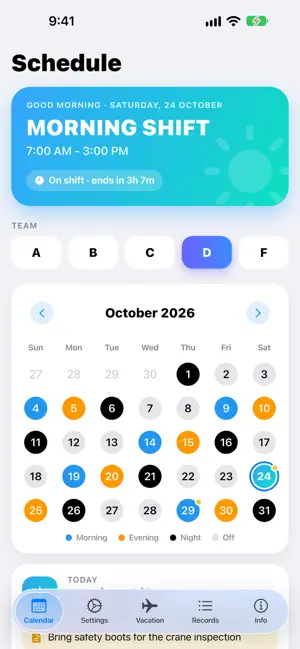 X Shifts screenshot 1