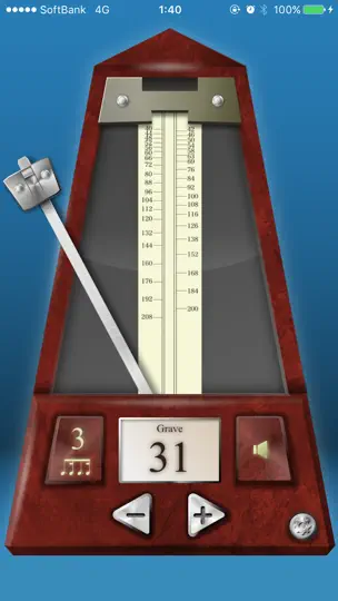 Screenshot von Metronome Lite By Piascore auf dem iPhone 1
