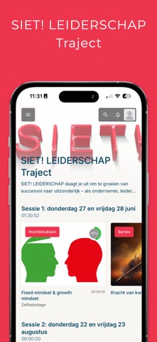 SIET! LEIDERSCHAP Traject screenshot
