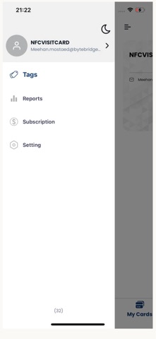 NFCVisitCard screenshot