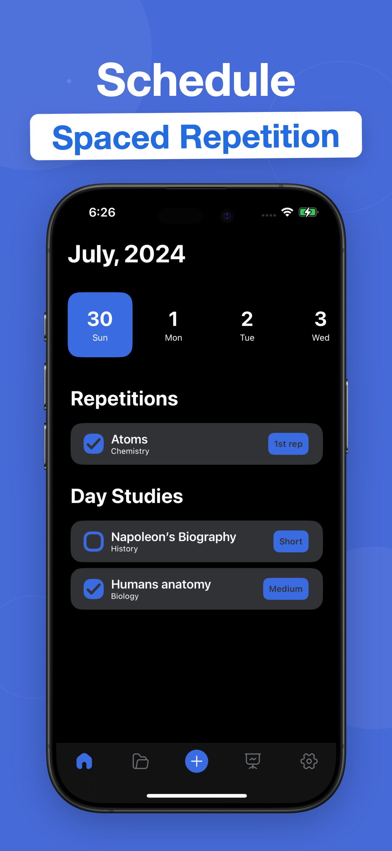 Spaced Repetition by Spacey