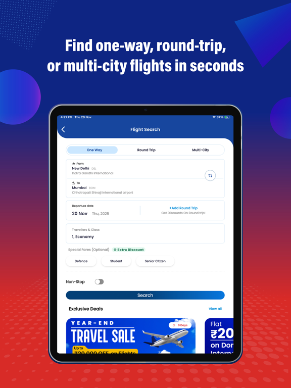 Screenshot #5 pour AkbarTravels: Flights & Hotels