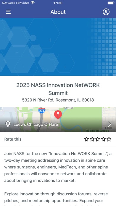 NASS Events Screenshot