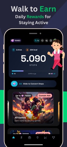 Reward Hunters: Walk and Earn iPhone screenshot