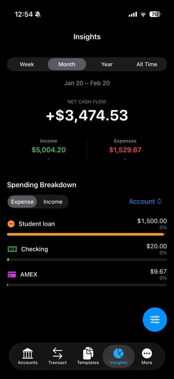 Screenshot #3 pour Personal Pocket Ledger