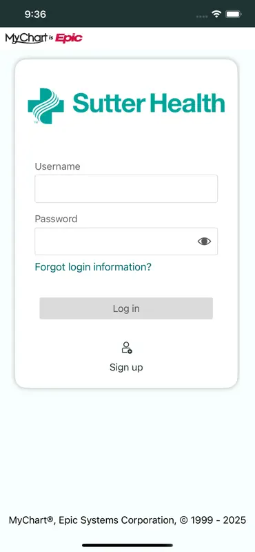 Sutter Health My Health Online screenshot 2 of 6
