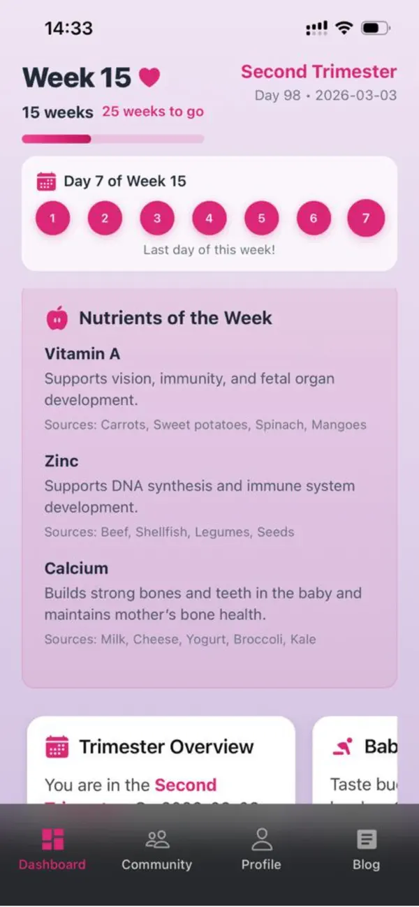 Screenshot #1 pour Gravida: Pregnancy & Family