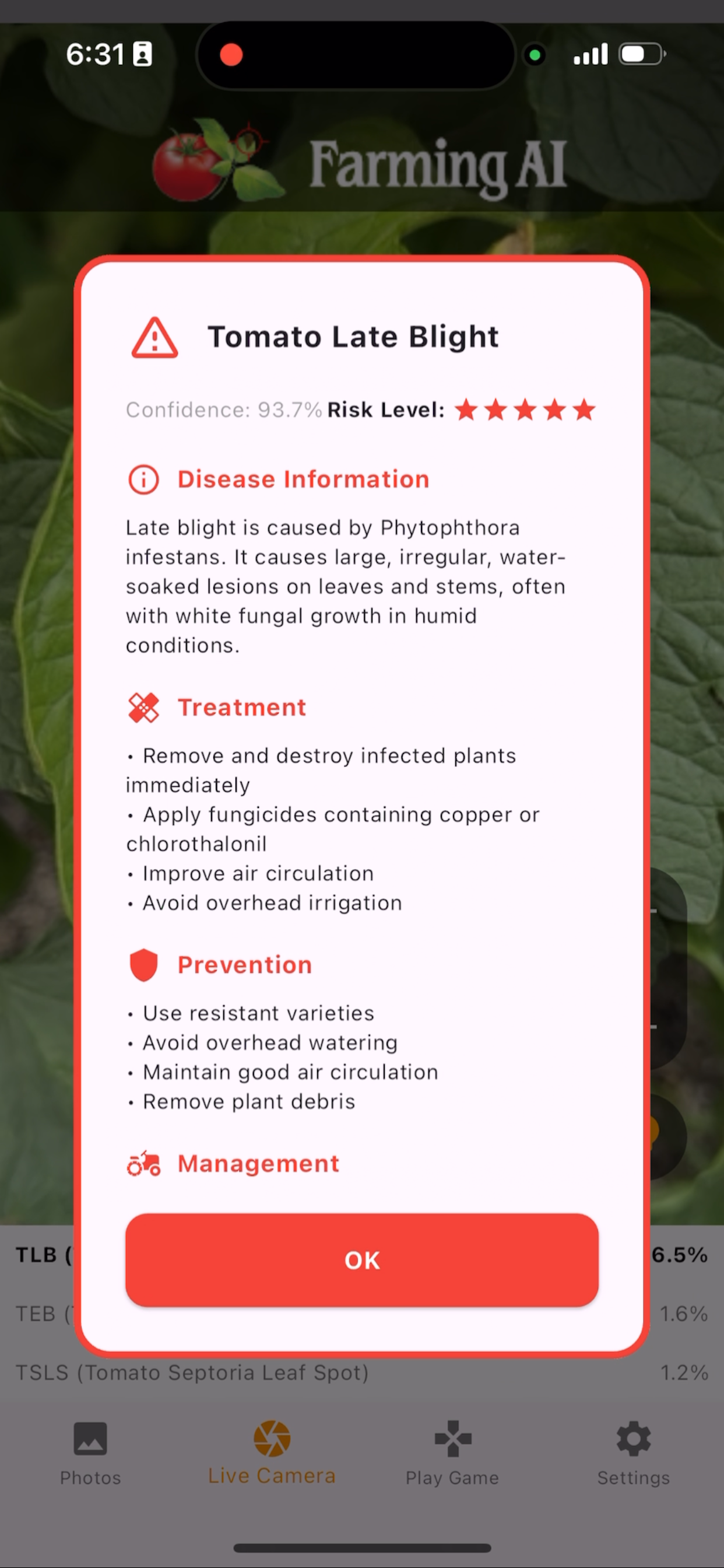 Tomato Disease Diagnosis screenshot 3
