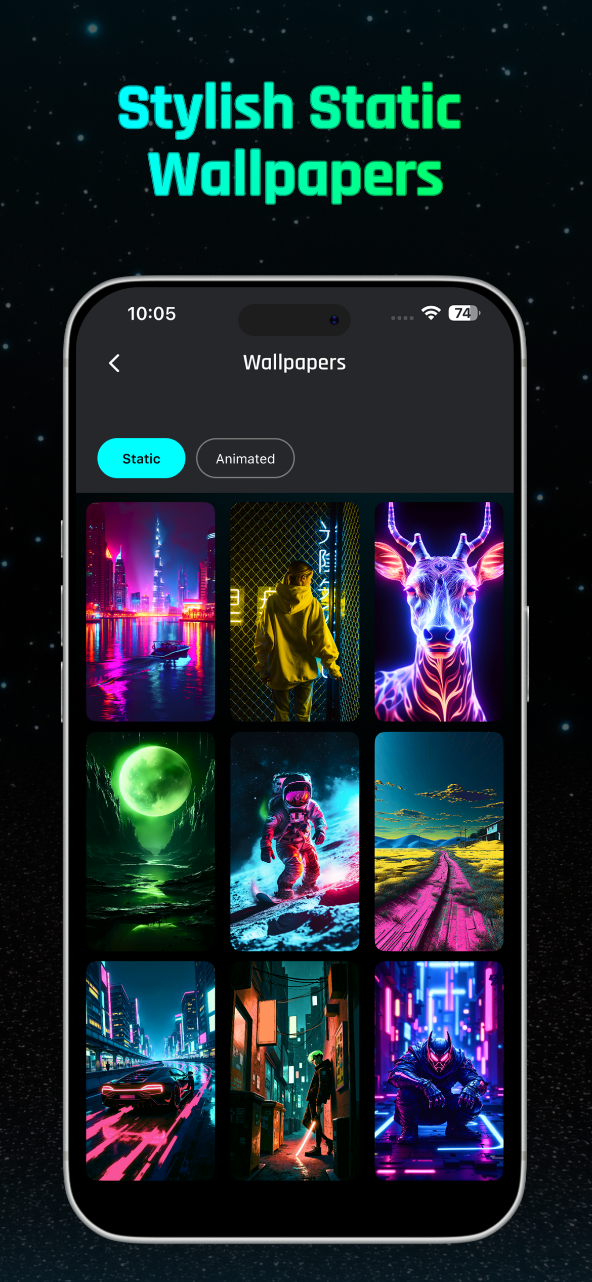Digital Neon Night Clock screenshot 3