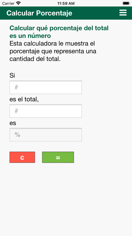#3. Calcular porcentaje (iOS) 由: H Valeur