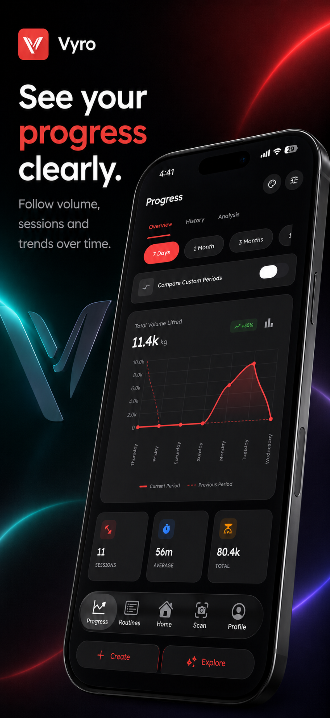 Vyro: AI Gym & Workout Tracker screenshot 6