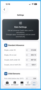 UK Benefits Calculator screenshot