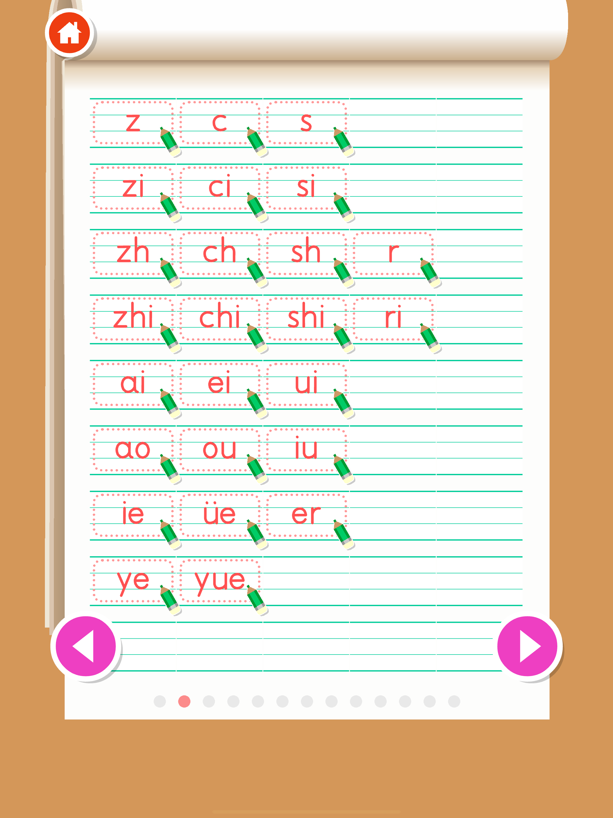 Write Chinese Pinyin ABC