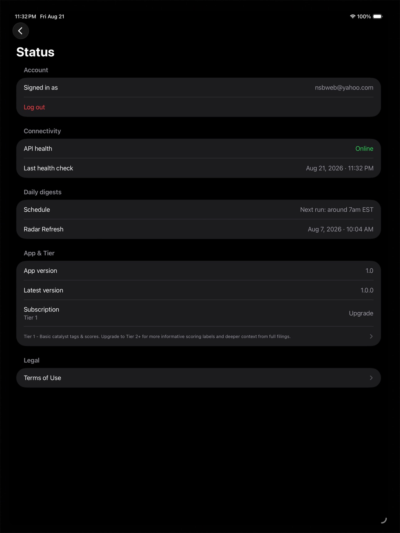 Screenshot 6 of Catalyst Radar