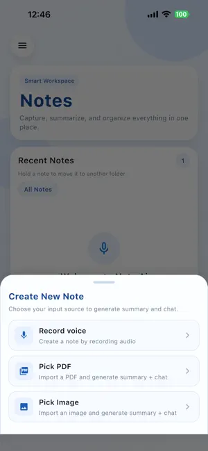 NoteX Ai Meeting Notes screenshot 1
