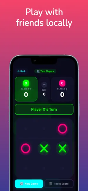Neon Tic Tac Toe - Classic XO screenshot 4