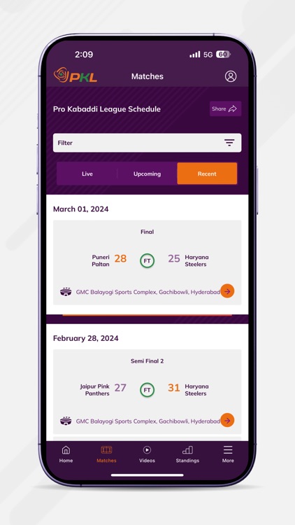 Pro Kabaddi Official App screenshot-3