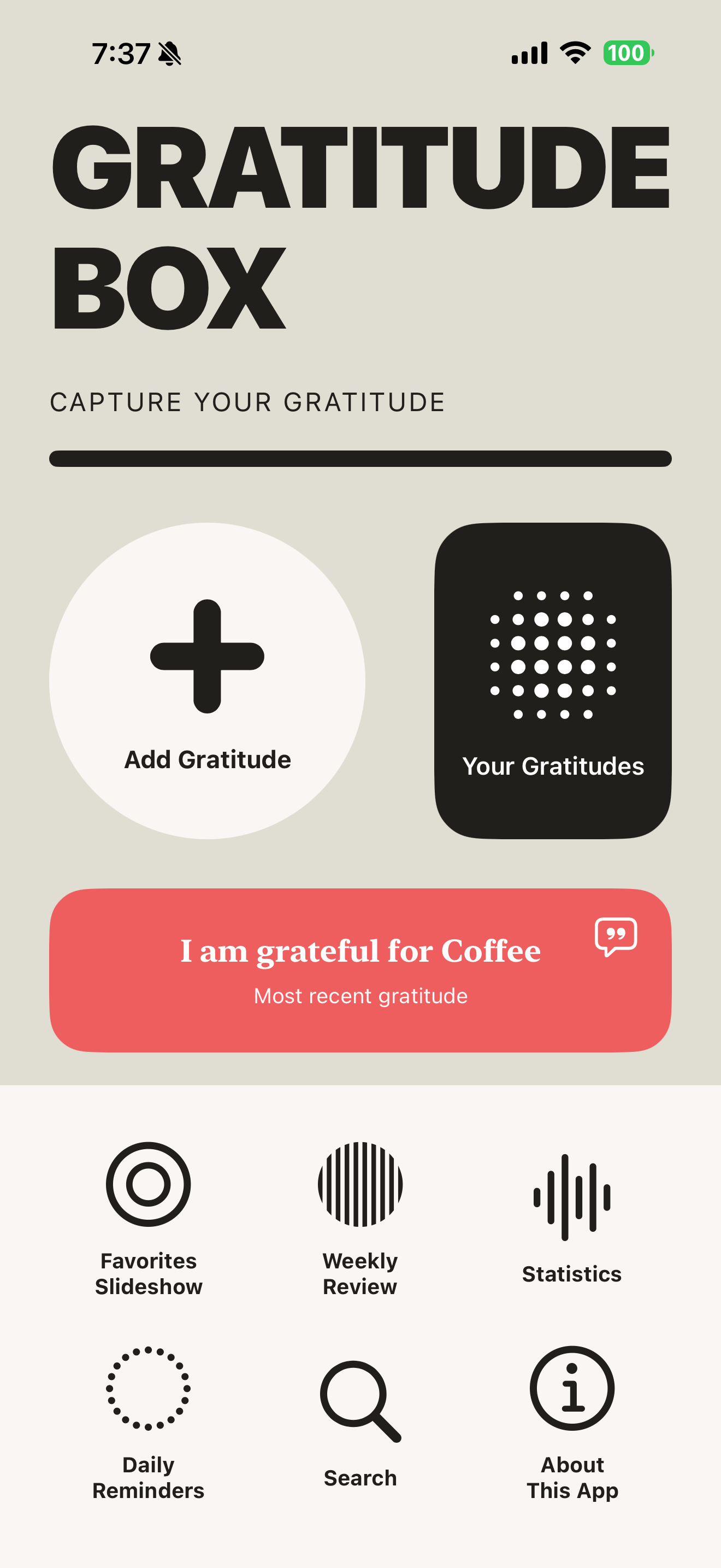 Gratitude Box +