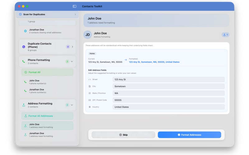 App screenshot