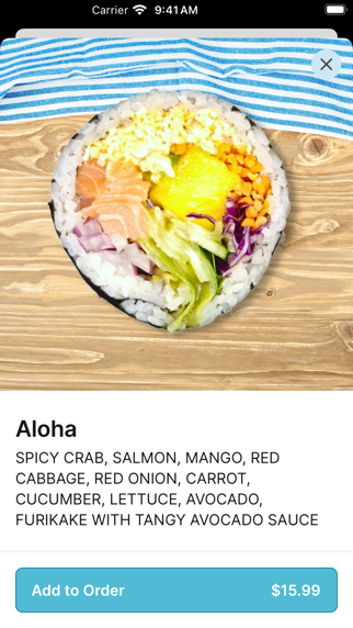 Screenshot 4 of Rollrritto Poke Bar App