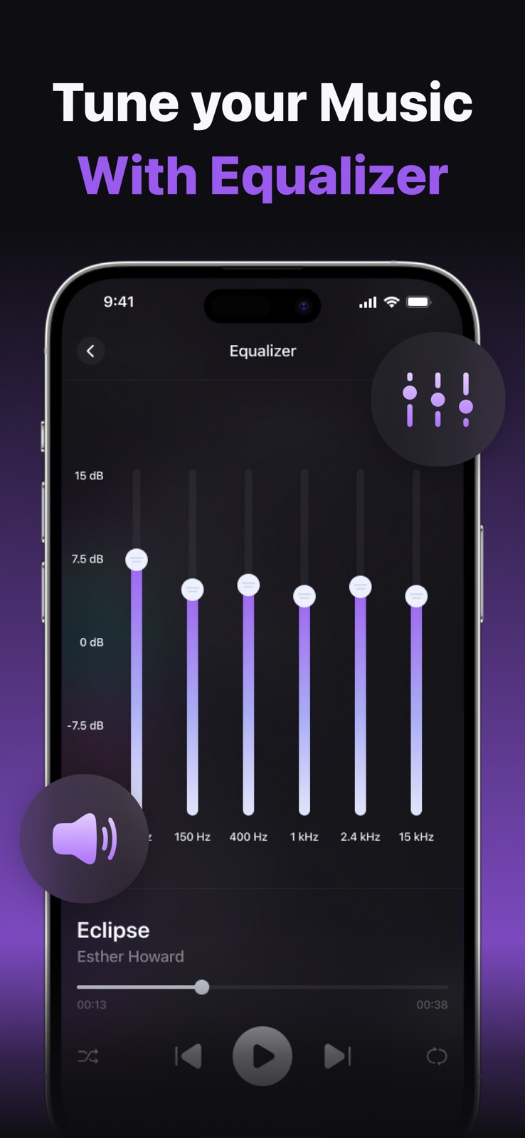 Music Equalizer: Bass Tuner. iphone screenshot 3
