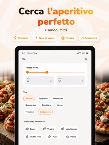 Aperitiv iPad screenshot