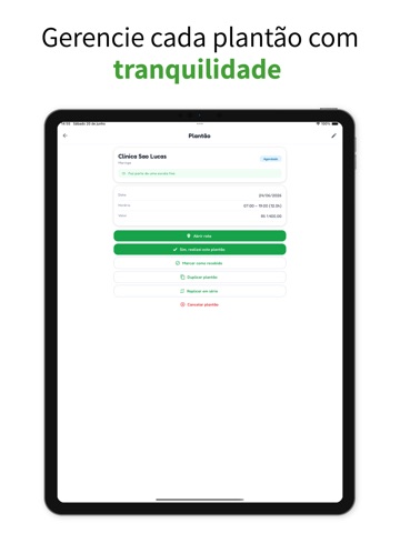 Skalia: Controle de Plantões iPad screenshot